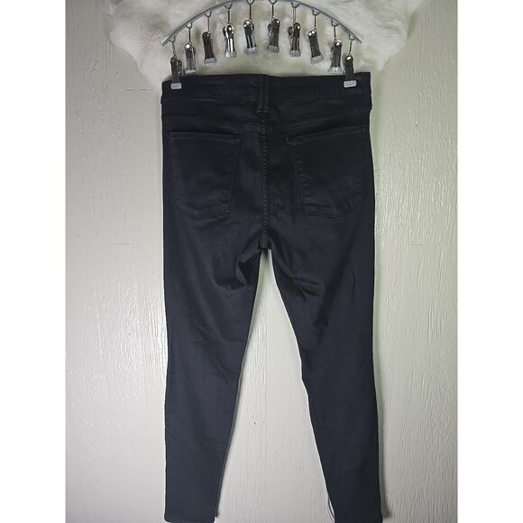 Vince Dylan Skinny Black Stretch Denim Jeans Womens 31 Casual Indie Goth School - Picture 5 of 7
